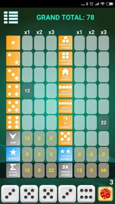 Triple Yatzy android App screenshot 0